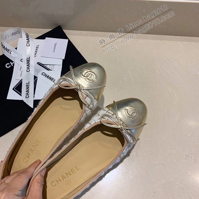 Chanel女鞋 香奈兒頂級芭蕾舞鞋 Chanel羊皮舒適平底鞋  naq1077